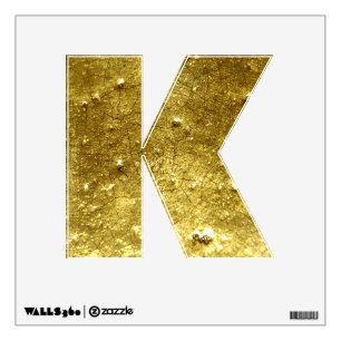 Gold stone K Wall Decal
