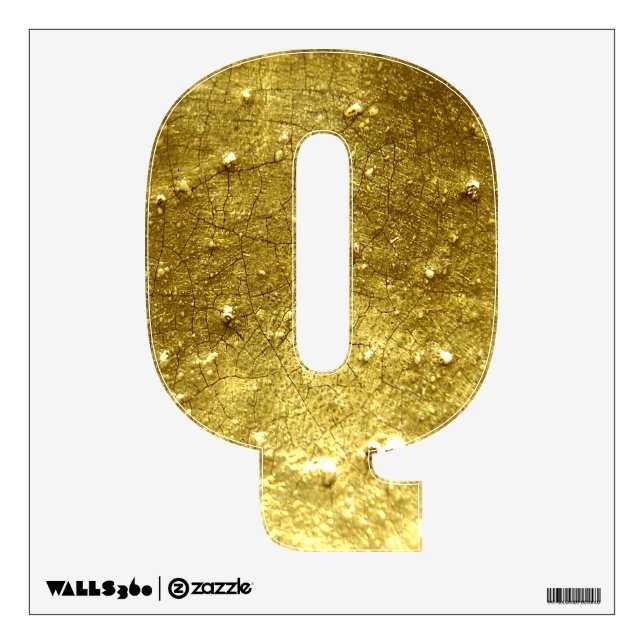 Gold stone Q Wall Decal (Front)