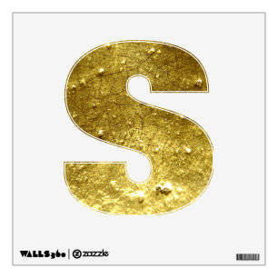 Gold stone S Wall Decal