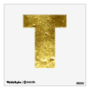 Gold stone T Wall Decal