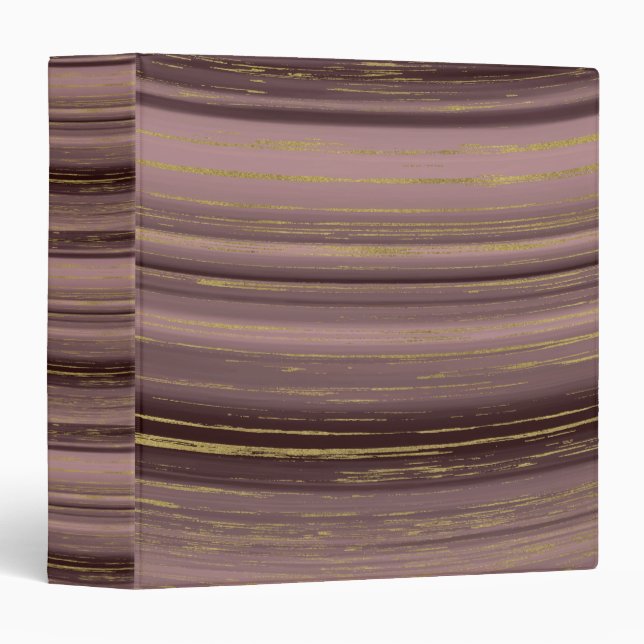 Gold strands 3 ring binder (Front/Spine)