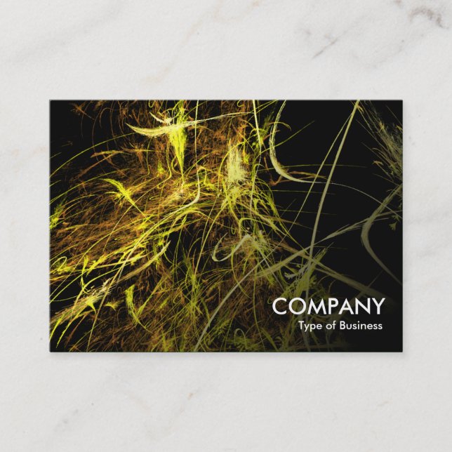 Gold Strands Fractal Business Card (Front)