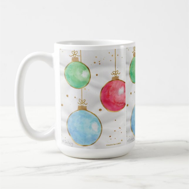 Gold Strings & Pretty Things - KidsArt for CHOC Coffee Mug (Left)