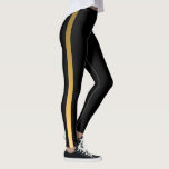Gold Stripe Leggings<br><div class="desc">Each side of these leggings has a sleek golden stripe.</div>