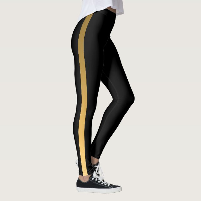 Gold Stripe Leggings (Right)