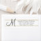 Gold Striped Monogram Initials and Name Labels