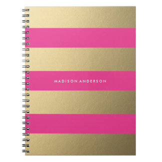 Gold Striped | Notebook