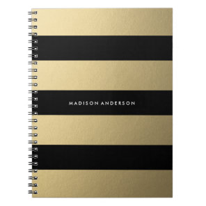 Gold Striped | Notebook