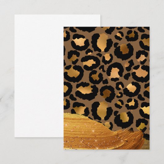 Gold Stripes on Metal Glamour Cheetah Skin (Front/Back)