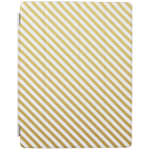 Gold Stripes Pattern iPad Case