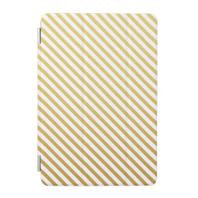 Gold Stripes Pattern iPad Mini Case (Front)
