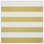 Gold Stripes, White Stripes, Striped Pattern Fabric