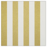 Gold Stripes, White Stripes, Striped Pattern Fabric
