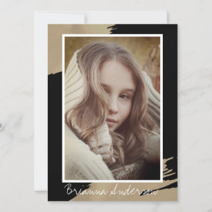 Gold Strokes Black Model Actor 3 Photo Comp Card