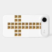 Gold Studded Inverted Cross Case-Mate iPhone Case (Back (Horizontal))