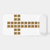 Gold Studded Inverted Cross Case-Mate iPhone Case (Back (Horizontal))