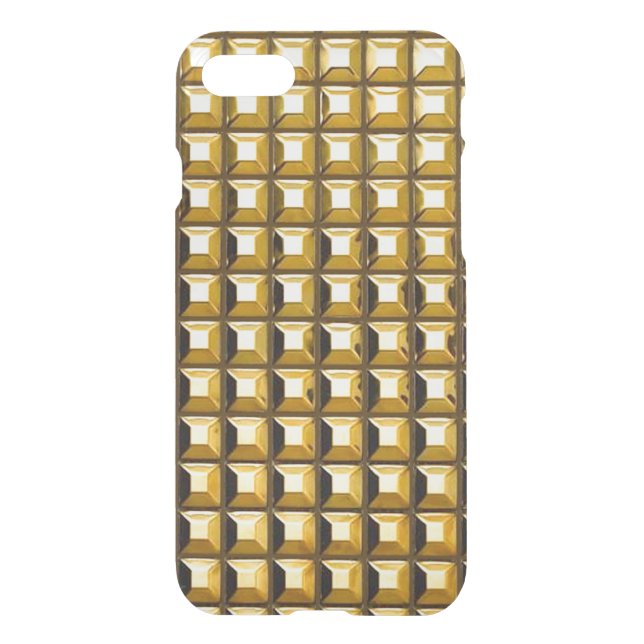 Gold Studs iPhone 7 Clear Case (Back)
