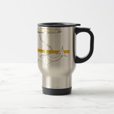 gold sub lieutenant, tony fernandes travel mug gold sub lieutenant, tony fernandes travel mug