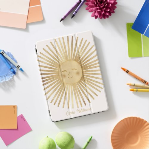 Gold Sun Happy Sunshine iPad Air Cover