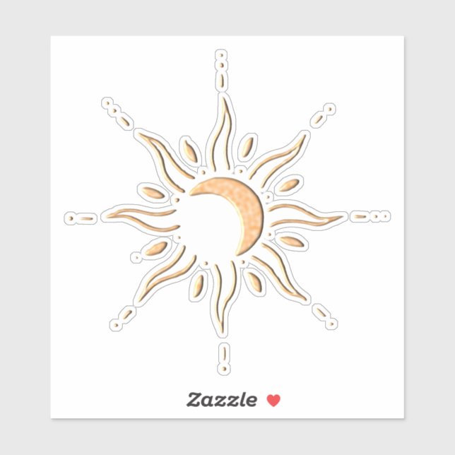 Gold Sun  Sticker (Sheet)