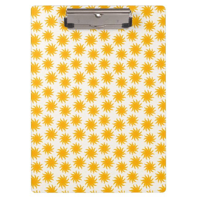 Gold Sunburst Pattern Clipboard (Front)