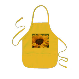 Gold Sunflower "Flower Girl" Kids' Apron