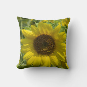 Gold Sunflower Pillow