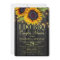 Gold sunflowers country barn wood couples shower