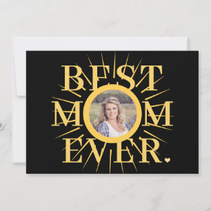 Gold sunshine mom multi photo Mother's Day card
