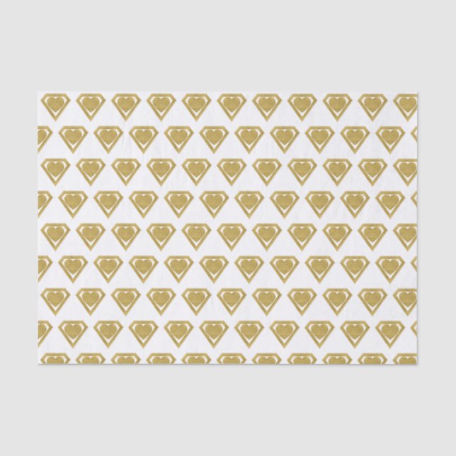 Gold Superhero Friend Valentine Tissue Paper (Front)