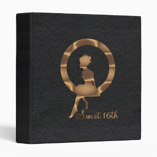 Gold Sweet 16th Planner Binder