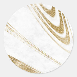 Gold Swirl Accent Sticker | Minimal Branding Seal