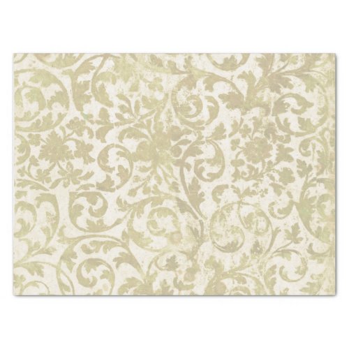 Gold Swirl Vintage Decoupage Distressed Craft Tissue Paper