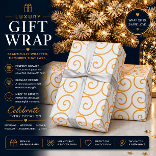 Gold Swirl Wrapping Paper