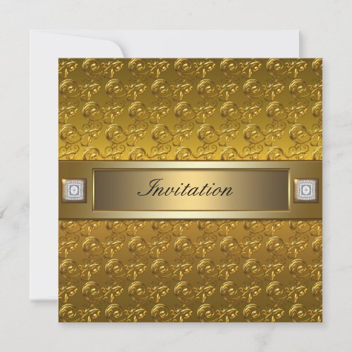 Gold Swirls Gold All Occasion Party Template