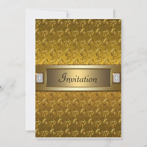 Gold Swirls Gold All Occasion Party Template