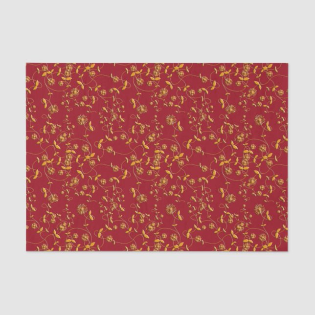 Gold Swirls Tissue Paper (Front)