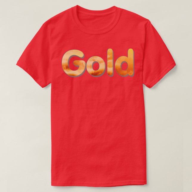 Gold T-Shirt (Design Front)