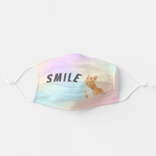 gold tabby cat fun cloth face mask