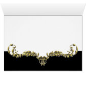gold table seating card (Inside Horizontal (Bottom))