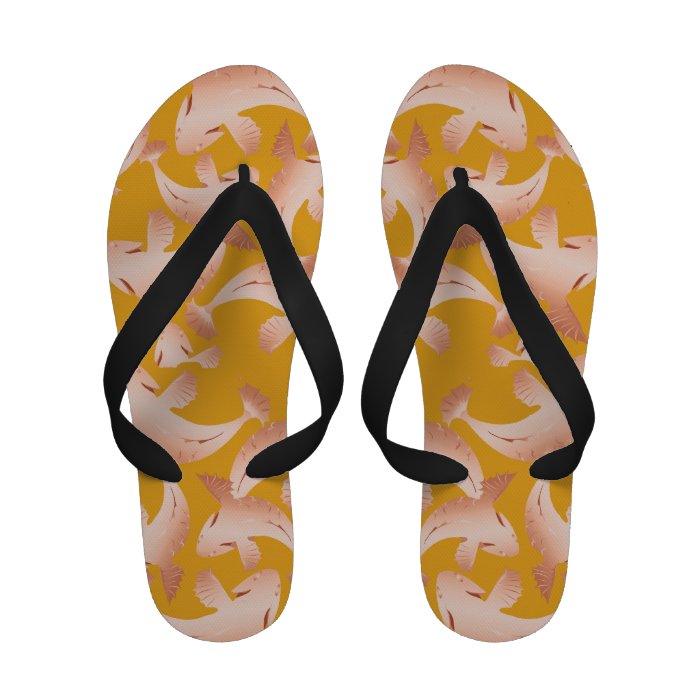 Gold & Tan Koi Sandals
