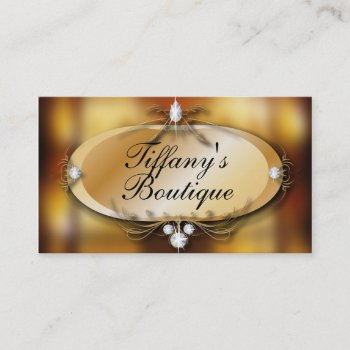 Gold Tanning Salon Business Card by businesscardsdepot at Zazzle