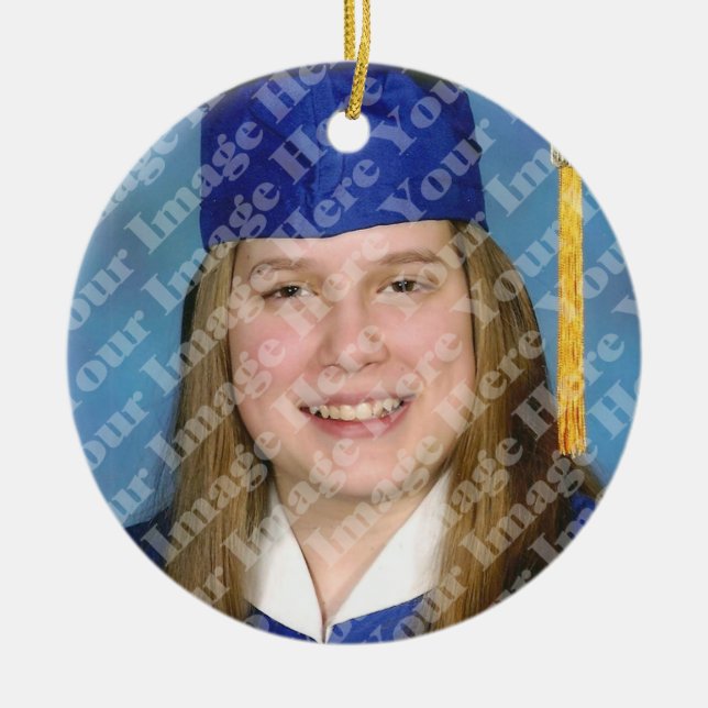 Gold Tassel Graduation Keepsake Ornament (Front)