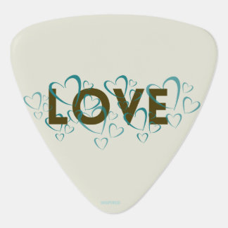 Gold & Teal Love Picks