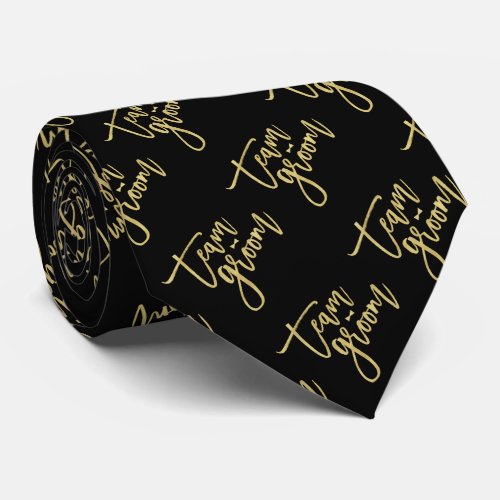 Gold Team Groom Bow Tie Bachelor Party Wedding Tie