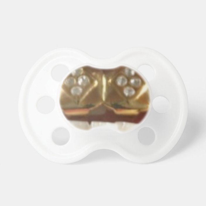 gold teeth grill baby gangsta pacifier