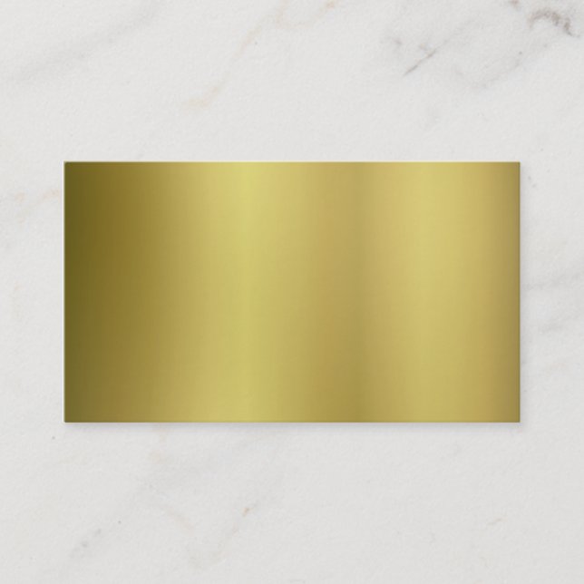 Gold Template Back Customize Business Card (Front)
