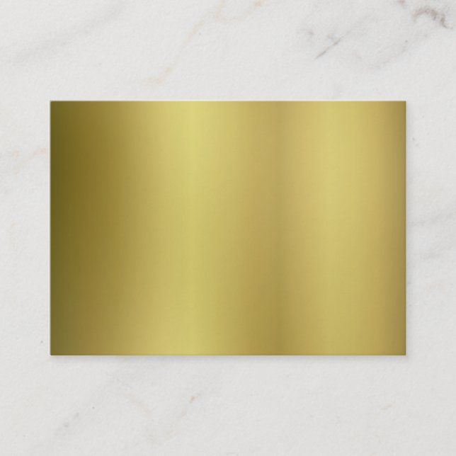 Gold Template Back Customize Business Card (Front)