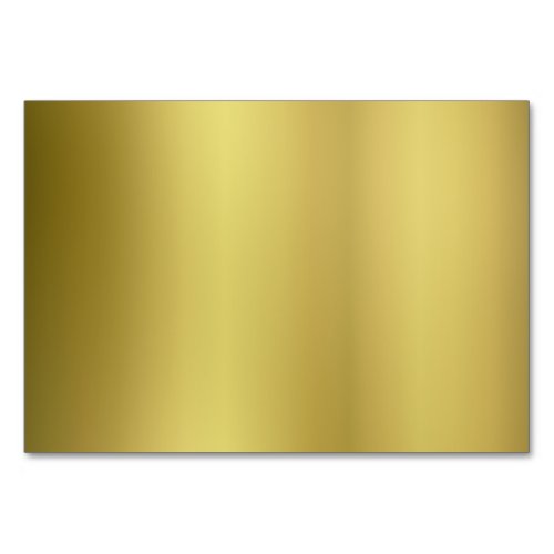 Gold Template Back Customize Table Number