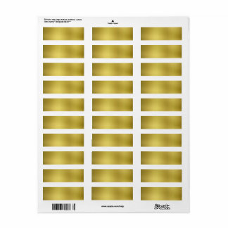 Gold Template Background Blank Label